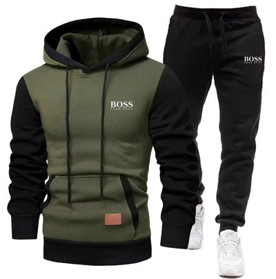 Conjunto de sudadera y jogger para hombre