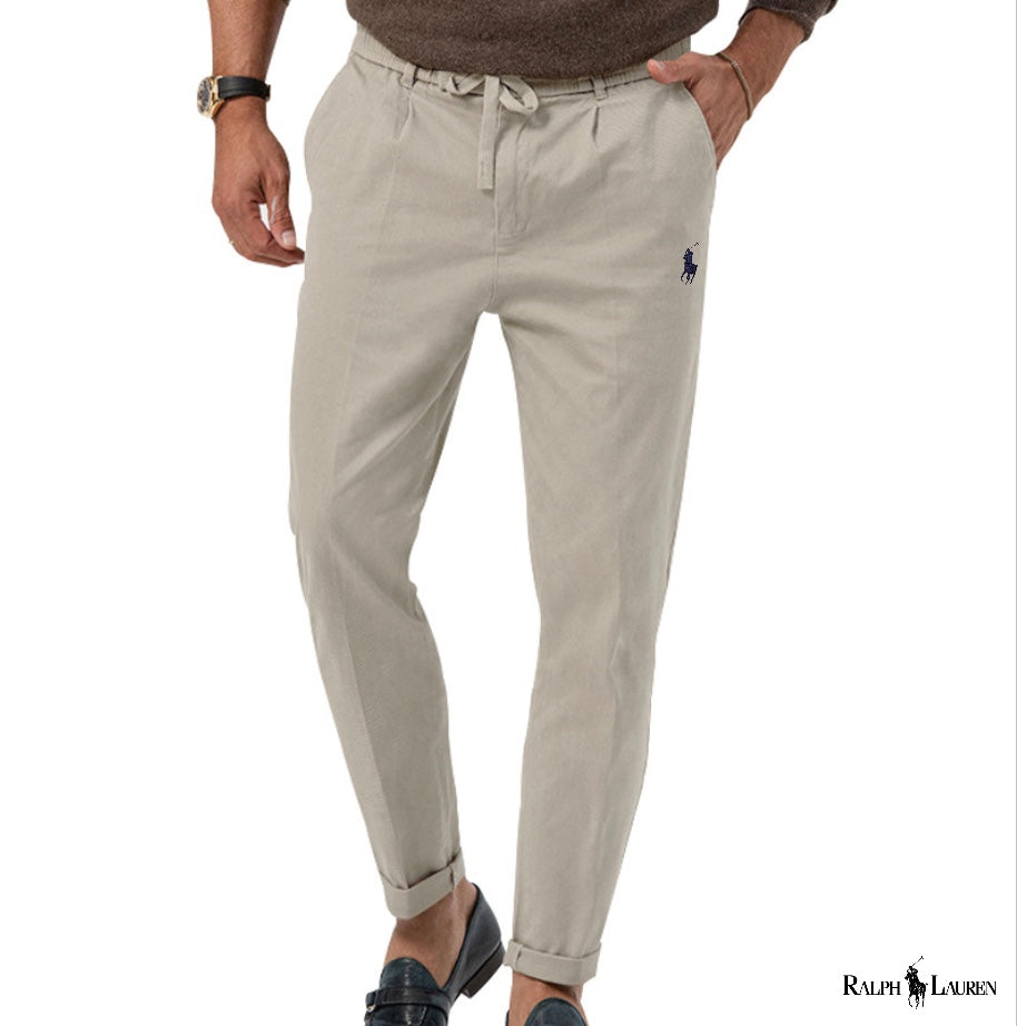 Pantalones de frente plano para hombre