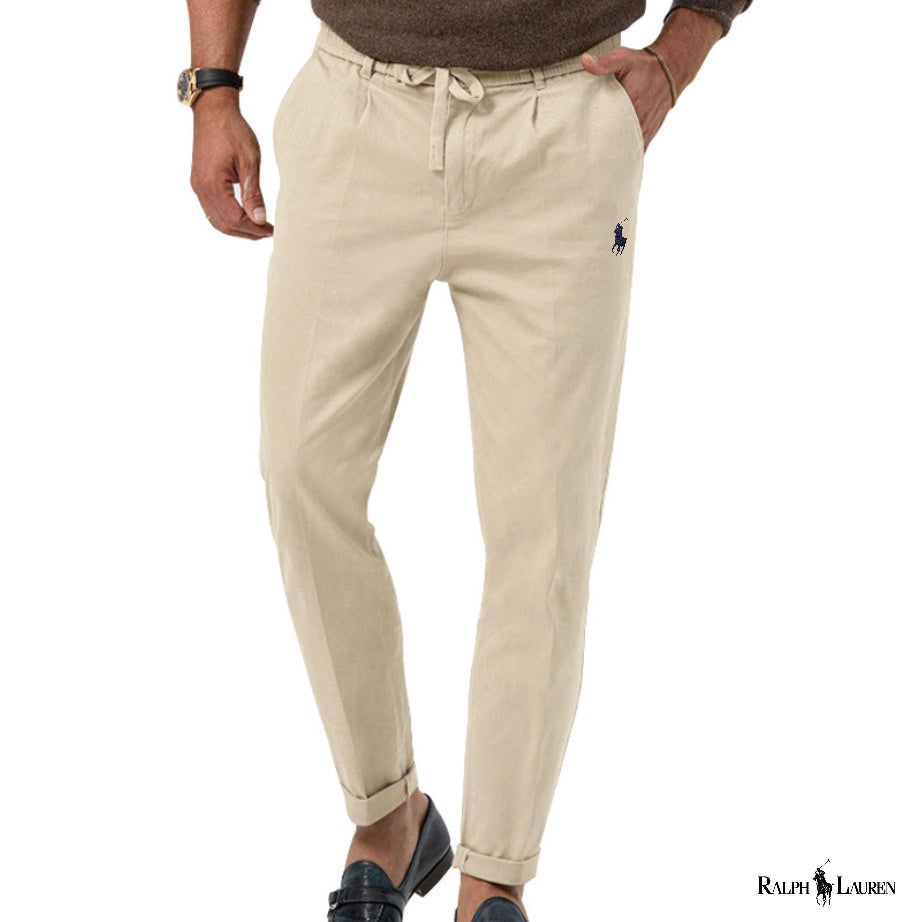 Pantalones de frente plano para hombre