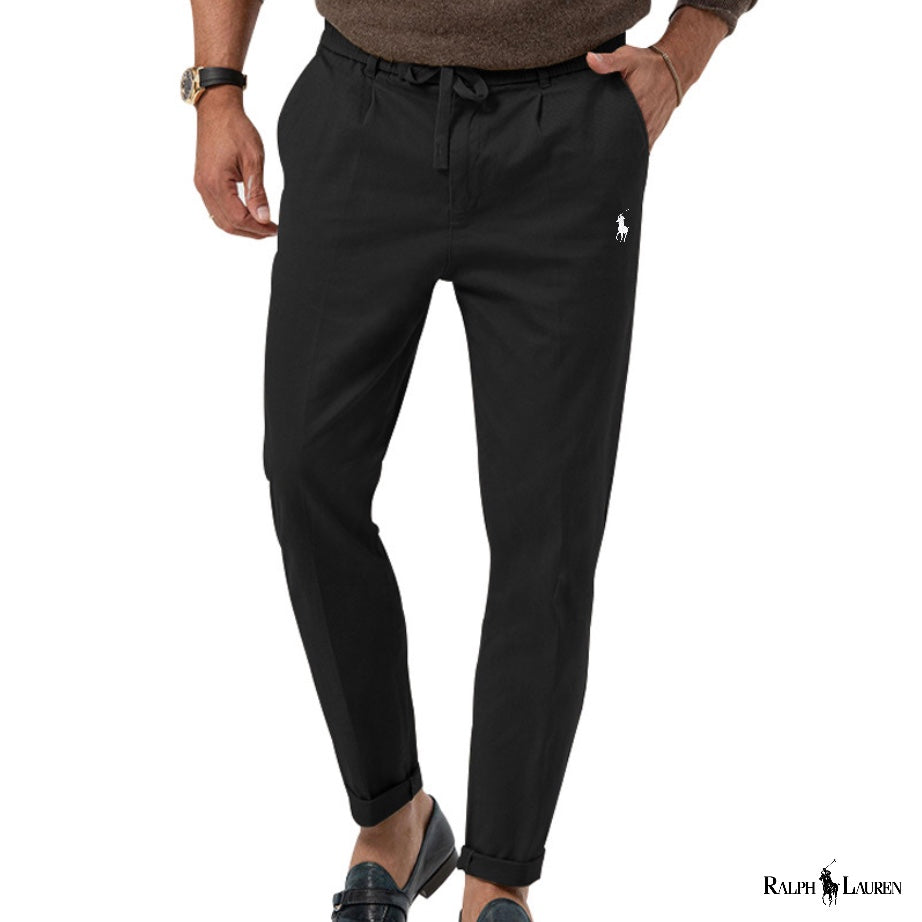 Pantalones de frente plano para hombre