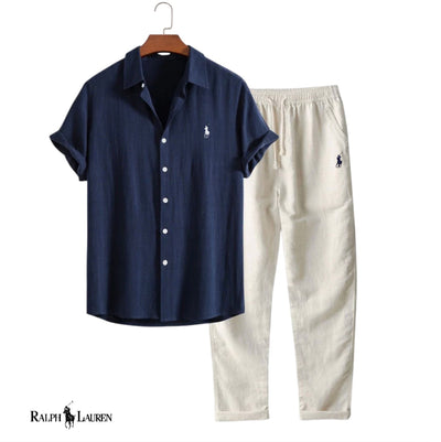 Conjunto de polo y pantalón para hombre