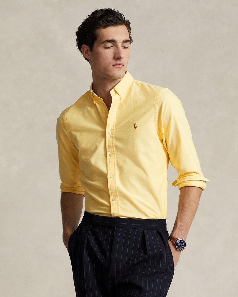 Camisa Oxford de corte ajustado para hombre