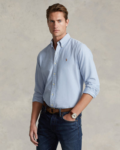 Camisa Oxford de corte ajustado para hombre