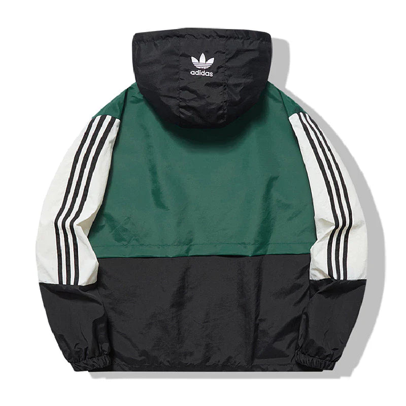 Adidas Originals - Elegante chaqueta cortavientos con cremallera