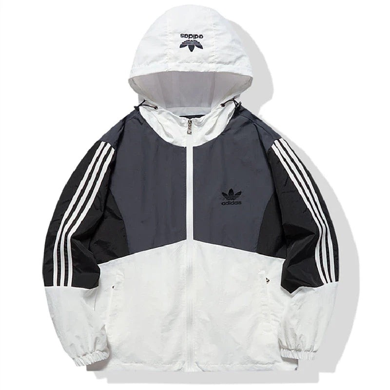 Adidas Originals - Elegante chaqueta cortavientos con cremallera