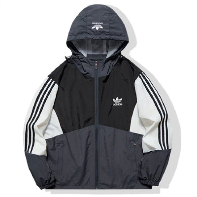 Adidas Originals - Elegante chaqueta cortavientos con cremallera